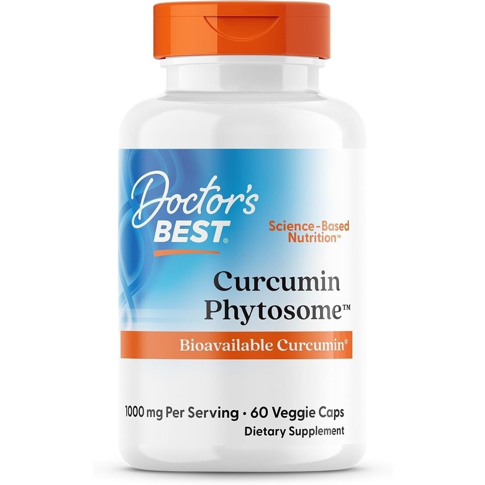 2-Packs Doctor's Best Curcumin Phytosome with Meriva 1000 mg 60 Veggie Exp: 5/27